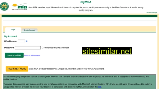 mymsa.com.au alternative sites