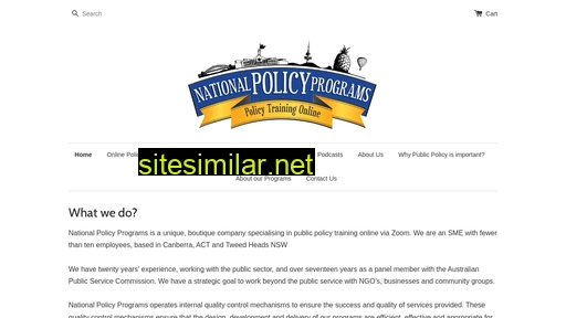 nationalpolicyprograms.com.au alternative sites