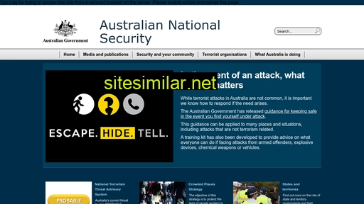nationalsecurity.gov.au alternative sites