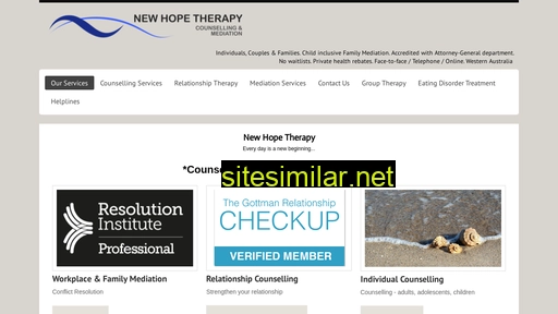 Newhopetherapy similar sites