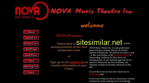 novamusictheatre.com.au alternative sites