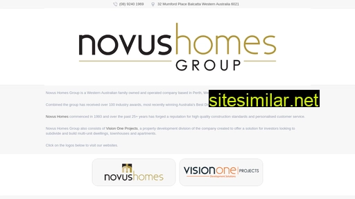 novushomesgroup.com.au alternative sites