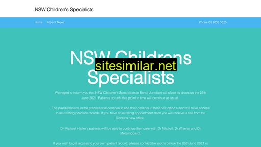 nswchildrensspecialists.com.au alternative sites