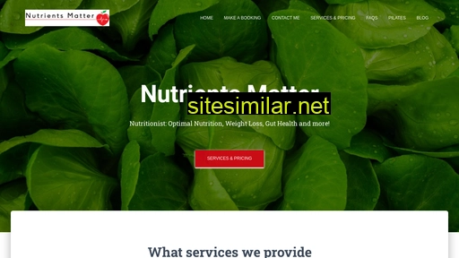 nutrientsmatter.com.au alternative sites