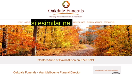 oakdalefunerals.com.au alternative sites