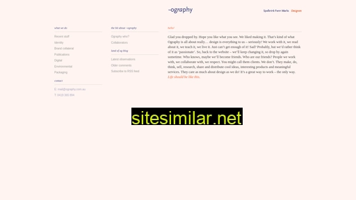 Ography similar sites