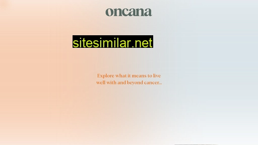 oncana.com.au alternative sites