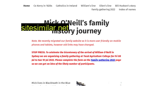 oneillfamily.id.au alternative sites