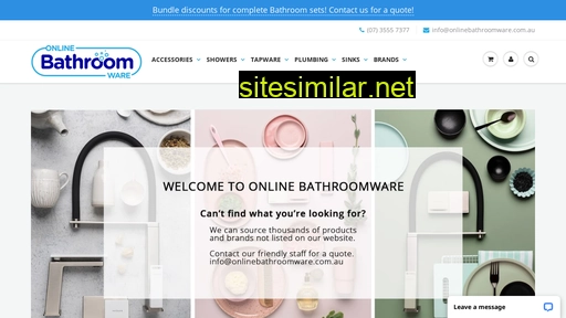 onlinebathroomware.com.au alternative sites