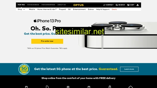 optus.com.au alternative sites