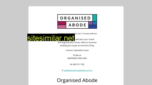 organisedabode.com.au alternative sites