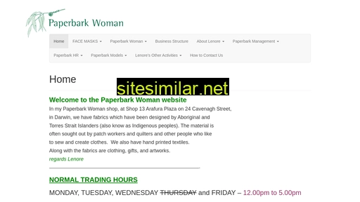 paperbarkwoman.com.au alternative sites