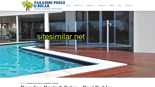 paradisepoolssolar.com.au alternative sites