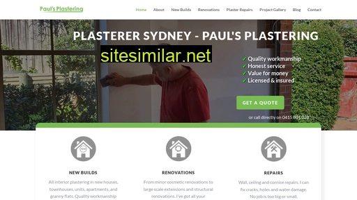 paulsplastering.com.au alternative sites