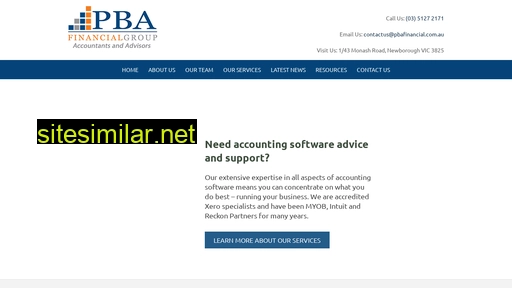 pbafinancial.com.au alternative sites