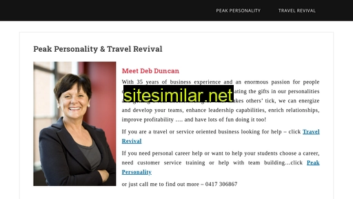 peakpersonality.com.au alternative sites