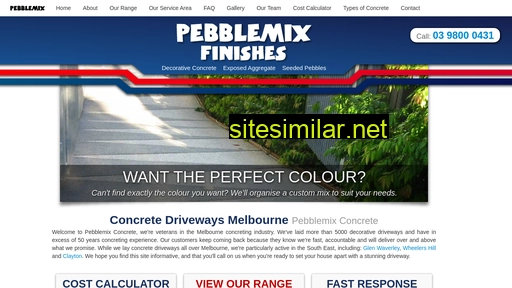 pebblemixconcretedriveways.com.au alternative sites