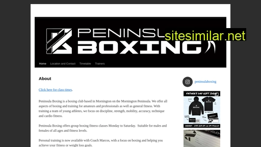 peninsulaboxing.com.au alternative sites