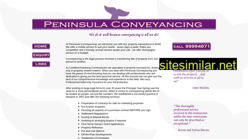 peninsulaconvey.com.au alternative sites