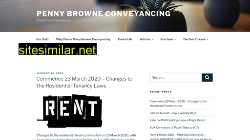 pennybrowneconveyancing.com.au alternative sites
