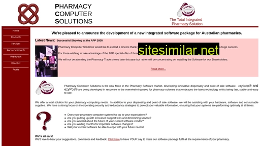 pharmacycomputersolutions.com.au alternative sites
