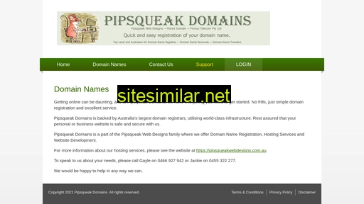 Pipsqueakdomains similar sites