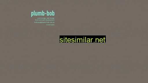 Plumb-bob similar sites