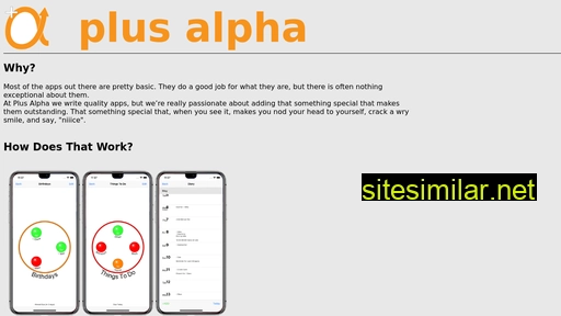 plusalpha.com.au alternative sites