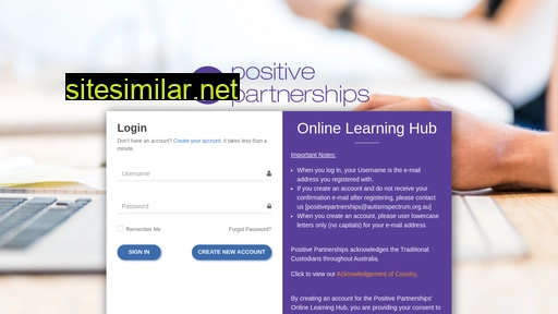 positivepartnerships.learnbook.com.au alternative sites