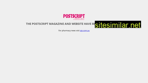 Postscript similar sites