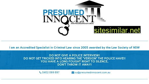 presumedinnocent.com.au alternative sites