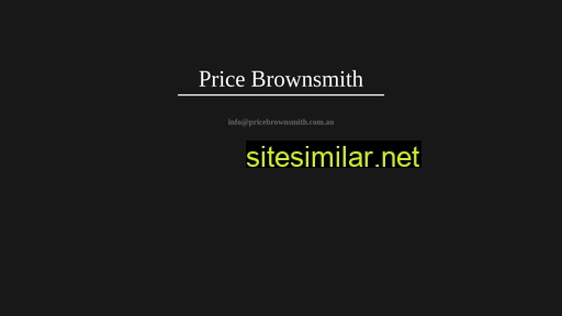 pricebrownsmith.com.au alternative sites