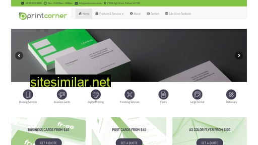 printcorner.com.au alternative sites