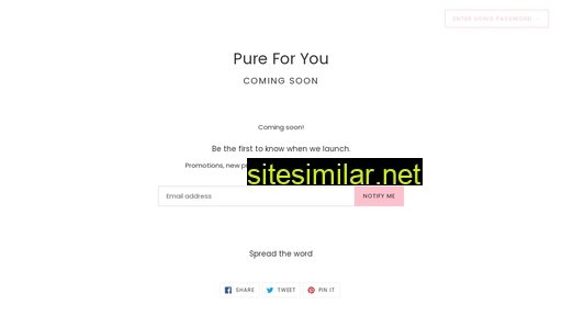 pureforyou.com.au alternative sites