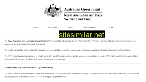 raafwelfaretrustfund.gov.au alternative sites