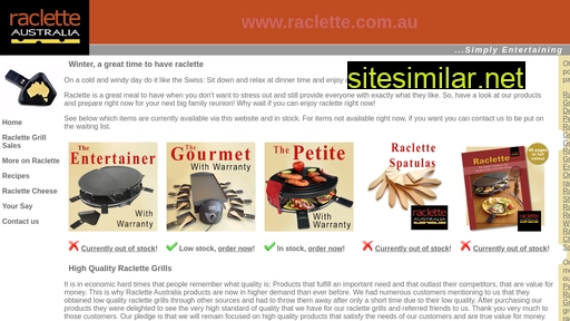 raclette.com.au alternative sites