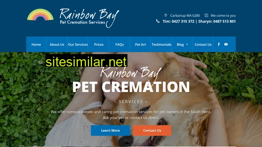rainbowbaypetcremations.com.au alternative sites