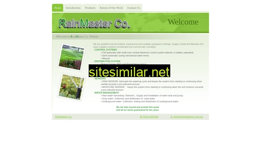 rainmasterco.com.au alternative sites