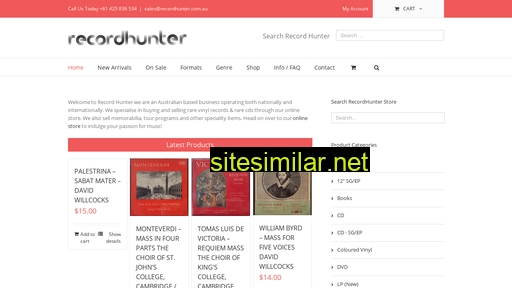 recordhunter.com.au alternative sites