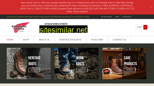 redwingshoes.com.au alternative sites