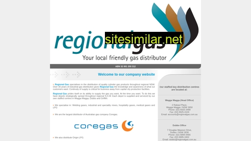 regionalgas.com.au alternative sites