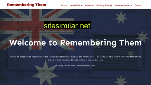 Rememberingthem similar sites