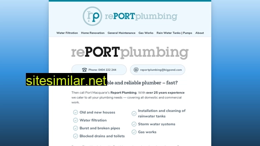reportplumbing.com.au alternative sites
