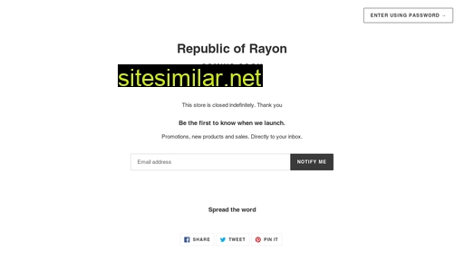 republicofrayon.com.au alternative sites