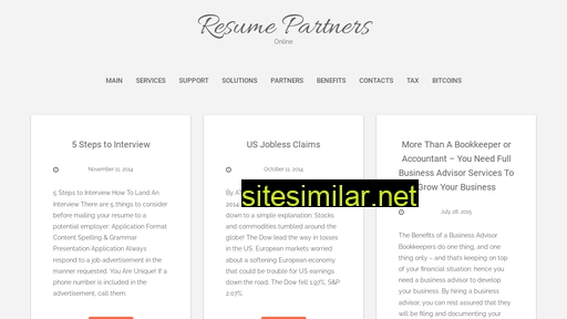 Resumepartners similar sites