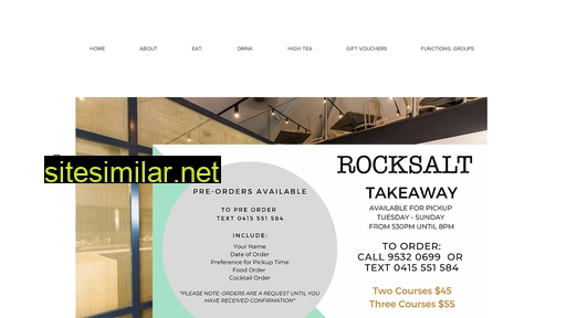 rocksaltrestaurant.com.au alternative sites