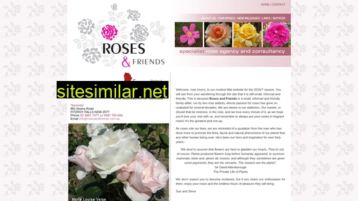 rosesandfriends.com.au alternative sites
