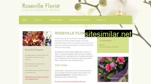 rosevilleflorist.com.au alternative sites