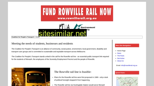 rowvillerail.org.au alternative sites