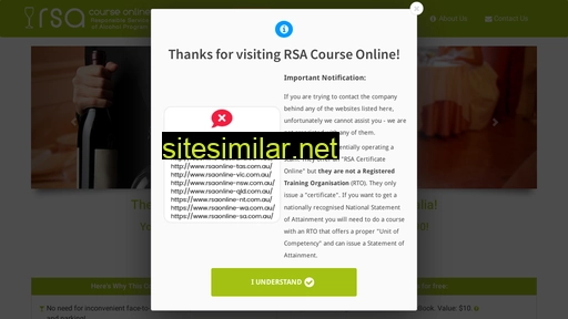 rsacourseonline.com.au alternative sites